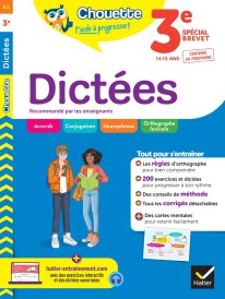 Chouette entraînement Tome 51 : dictées ; 3e