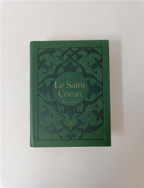 Le Saint Coran (édition bilingue français/arabe ; couverture daim vert foncé aléatoire)