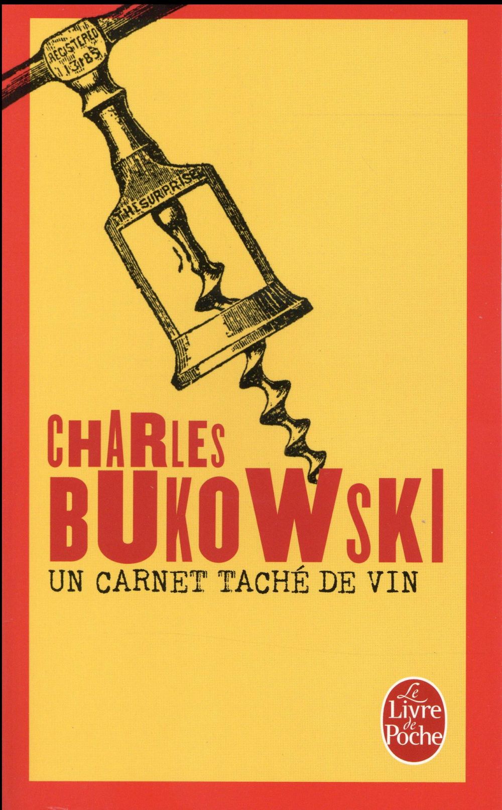 Un carnet taché de vin